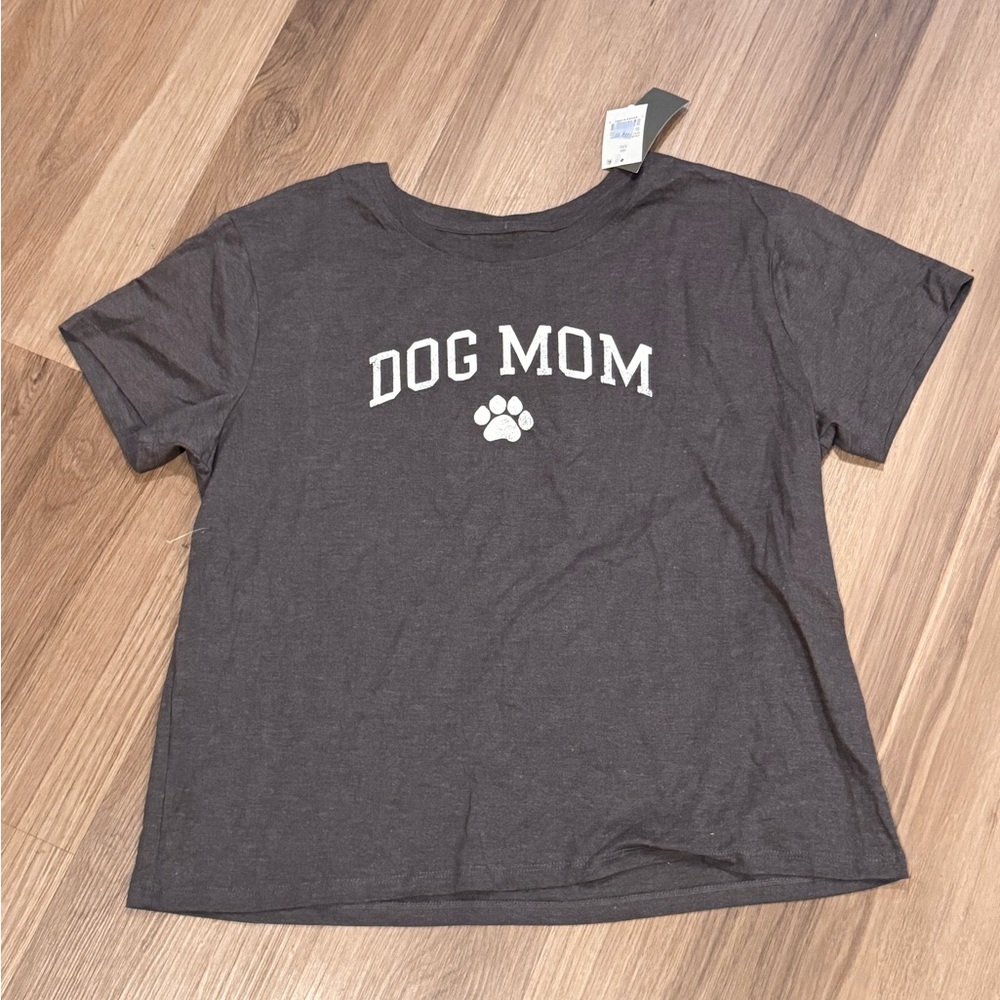 Dog Mom Heather Grey T Shirt